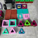 Genuine MAGFORMERS 160 Piece Set with Wood, Tires, and Figures