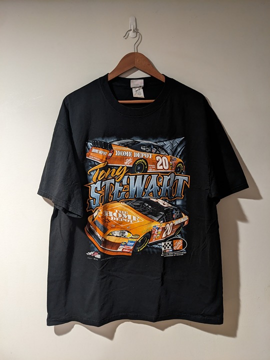 Vintage 2006 Tony Stewart Nascar Chase Authentic Black X-Large T-Shirt