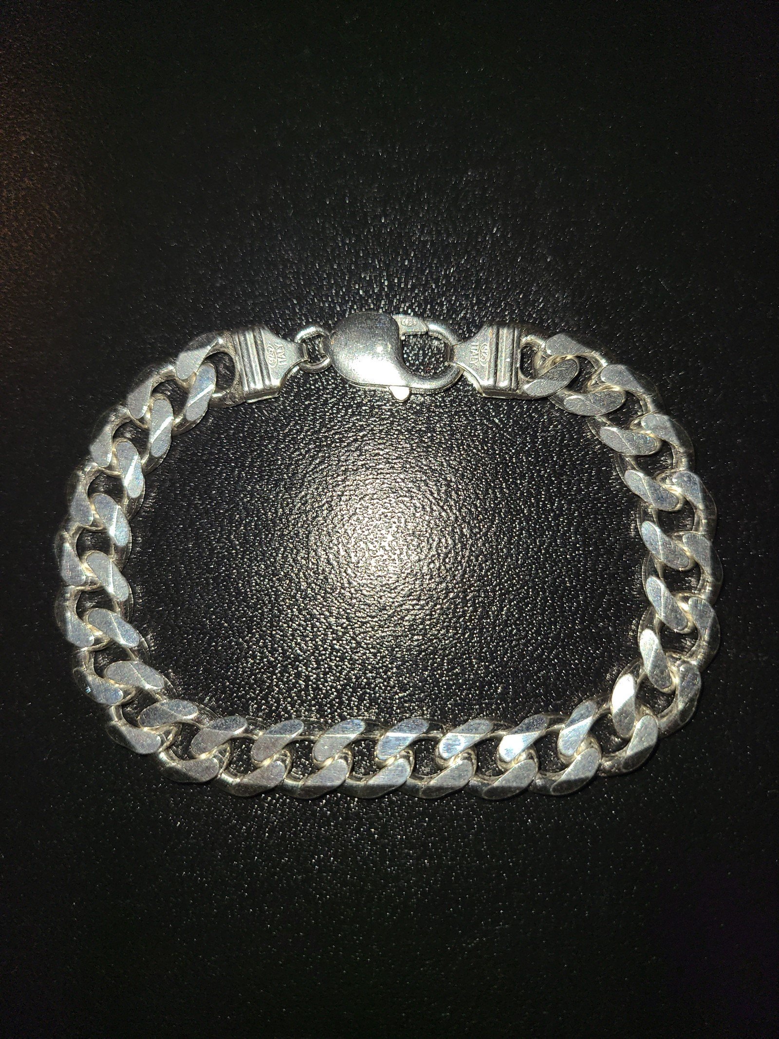 Cuban Link Bracelet Sterling Silver 9.25