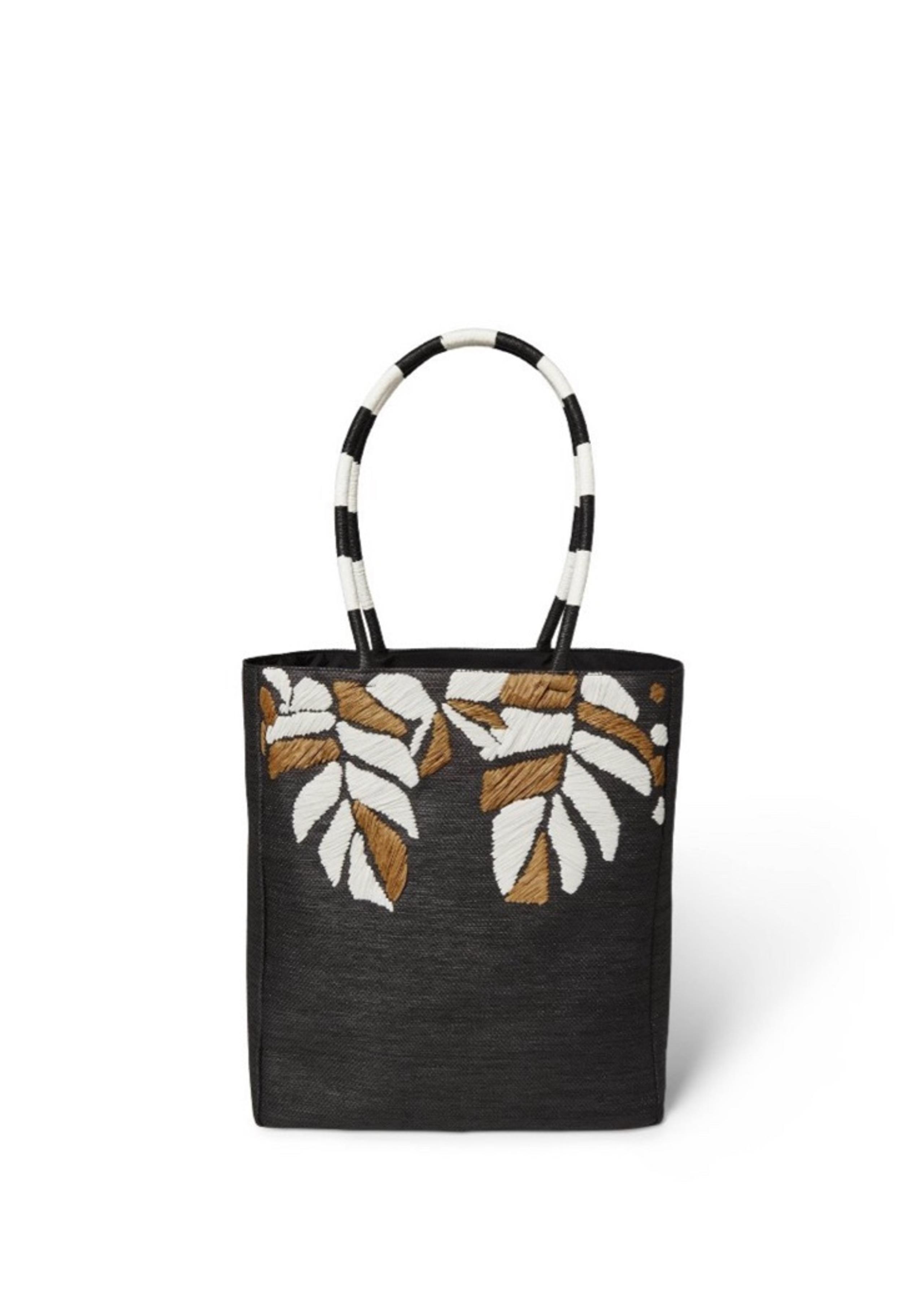 Woven Palm Tote Handbag Black - Tabitha Brown for Target