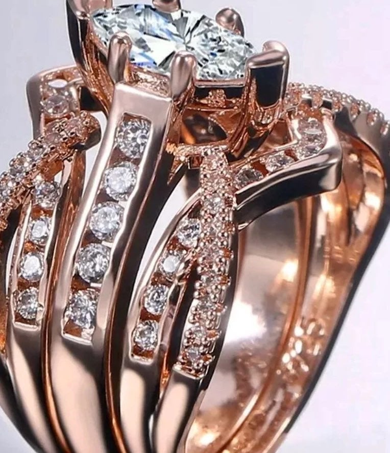 Rose gold trio set