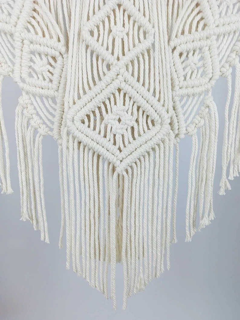 Macrame Wall Hanging Driftwood Decor, Woven Home Decoration