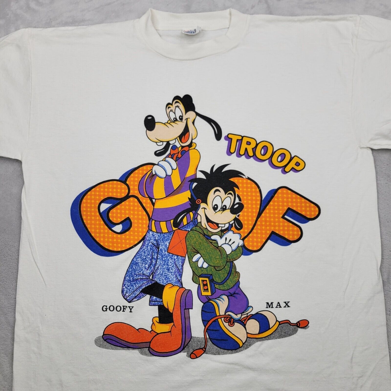 Vintage Goofy Shirt Mens XL Single Stitch 90s Y2K Cartoon Goof Troop Max Adult