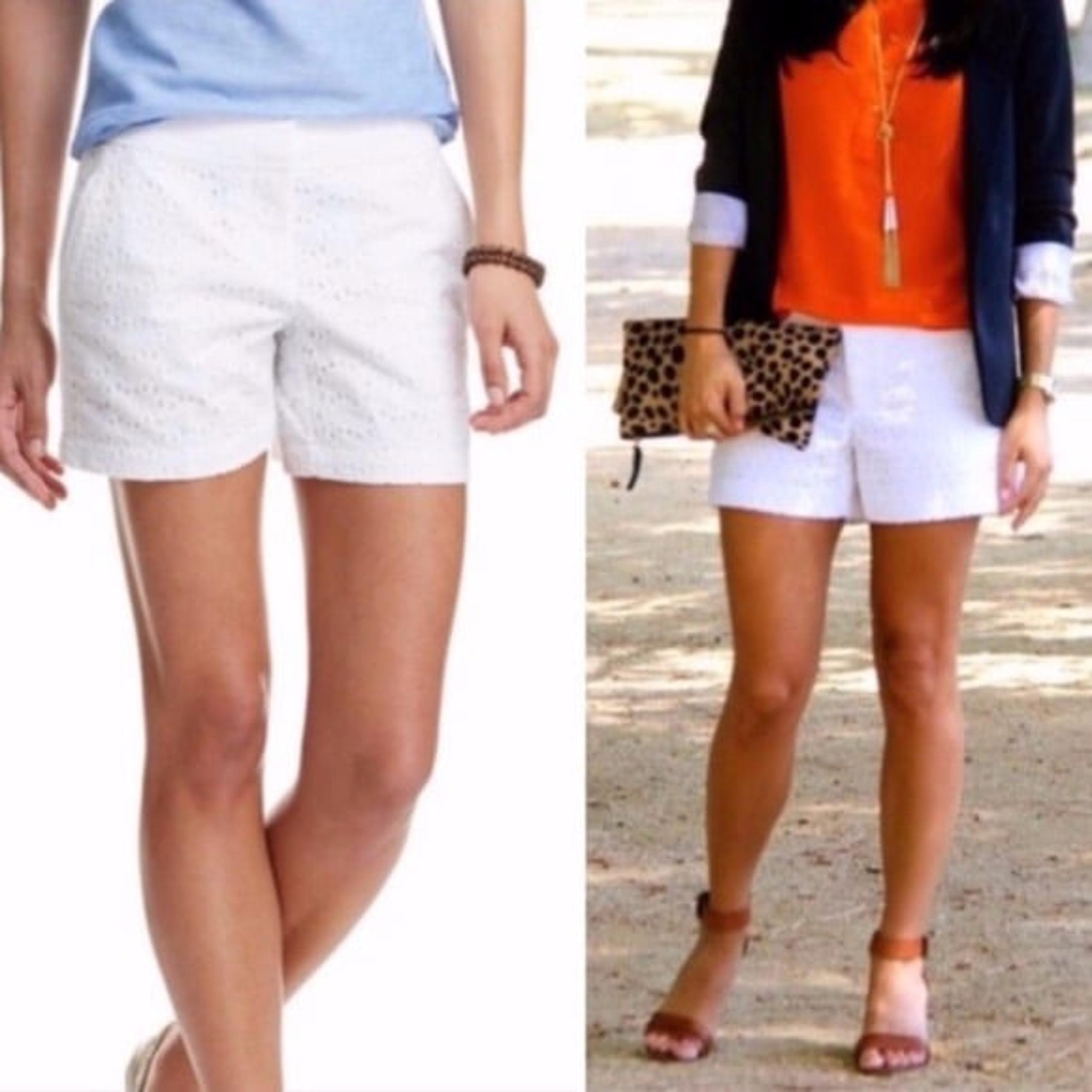 NEW Cynthia Rowley White Eyelet Shorts 8