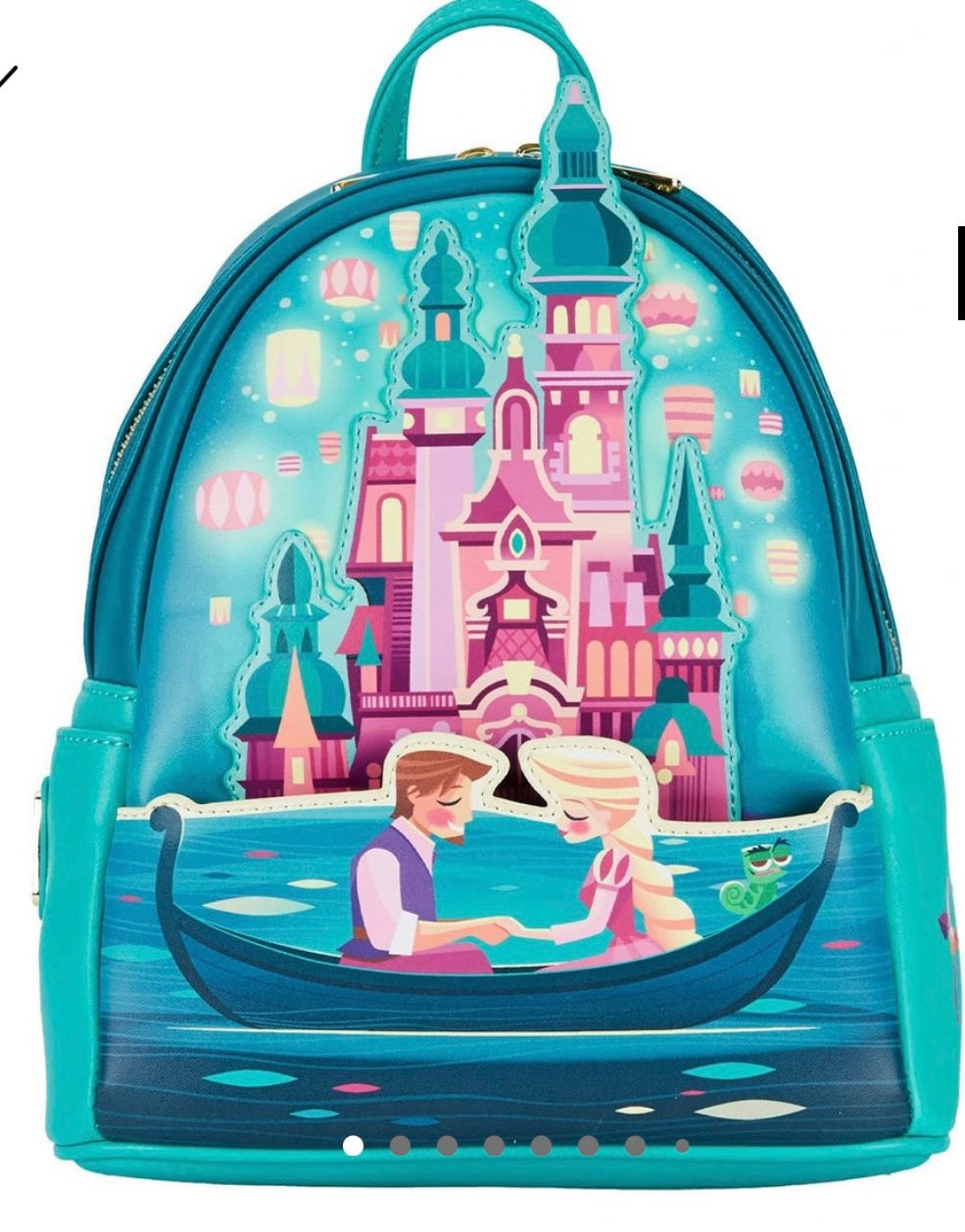 NWT Loungefly Disney Tangled princess castle series, glows in the dark backpack