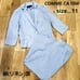 Commes des Garçons Linen Blend Women's Pants Suit, Blue, Size 11