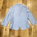 Commes des Garçons Linen Blend Women's Pants Suit, Blue, Size 11