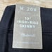 Madewell NWT 10 High Rise Skinny Plus Size 20W Black Magic Pockets Stretchy