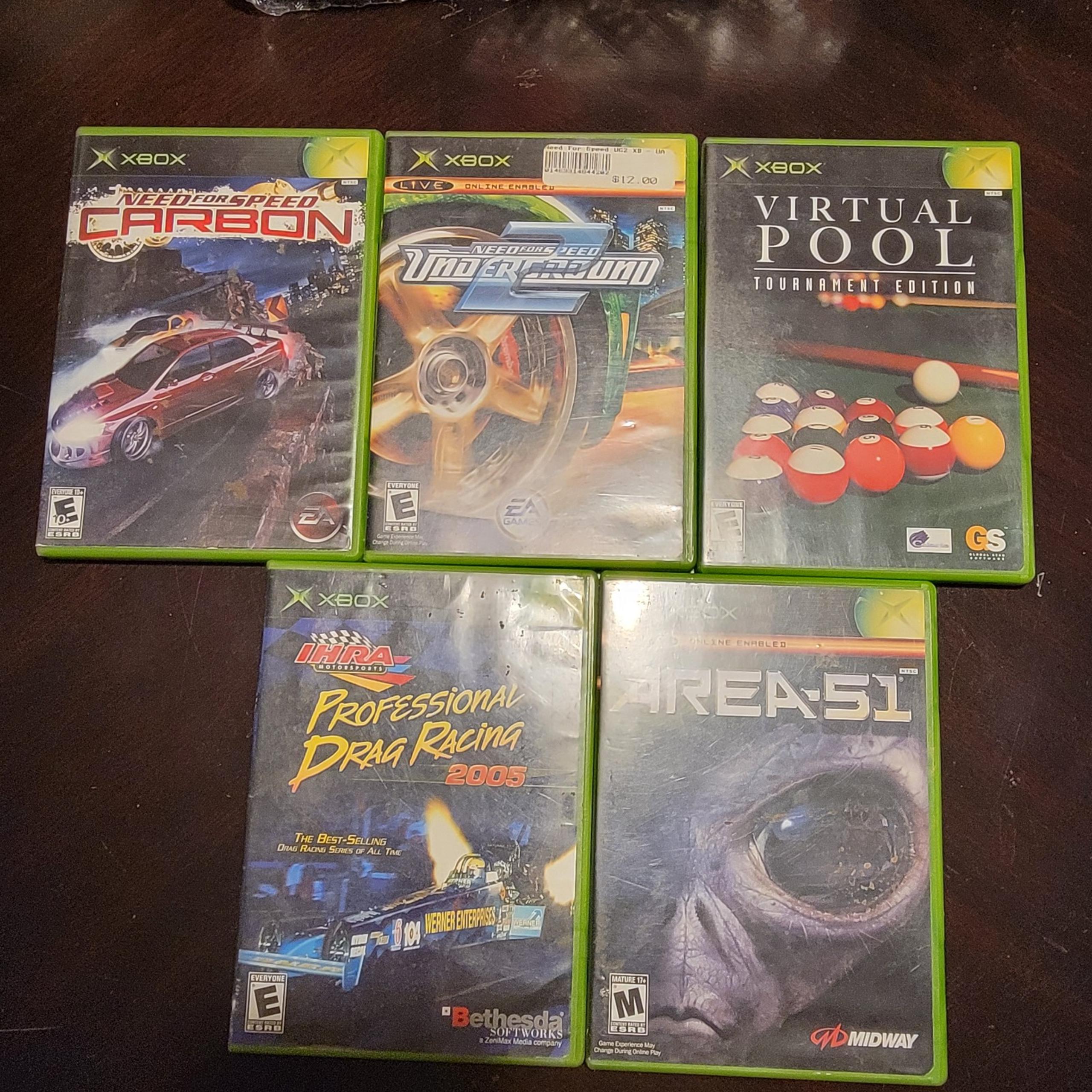 Xbox 5 game lot