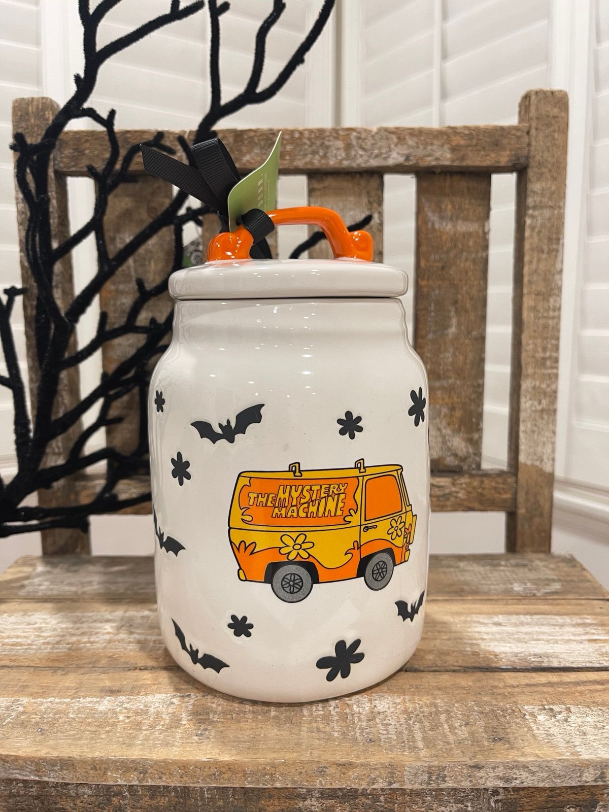 NWT Rae Dunn Scooby Doo “MYSTERY MACHINE” cookie jar/canister