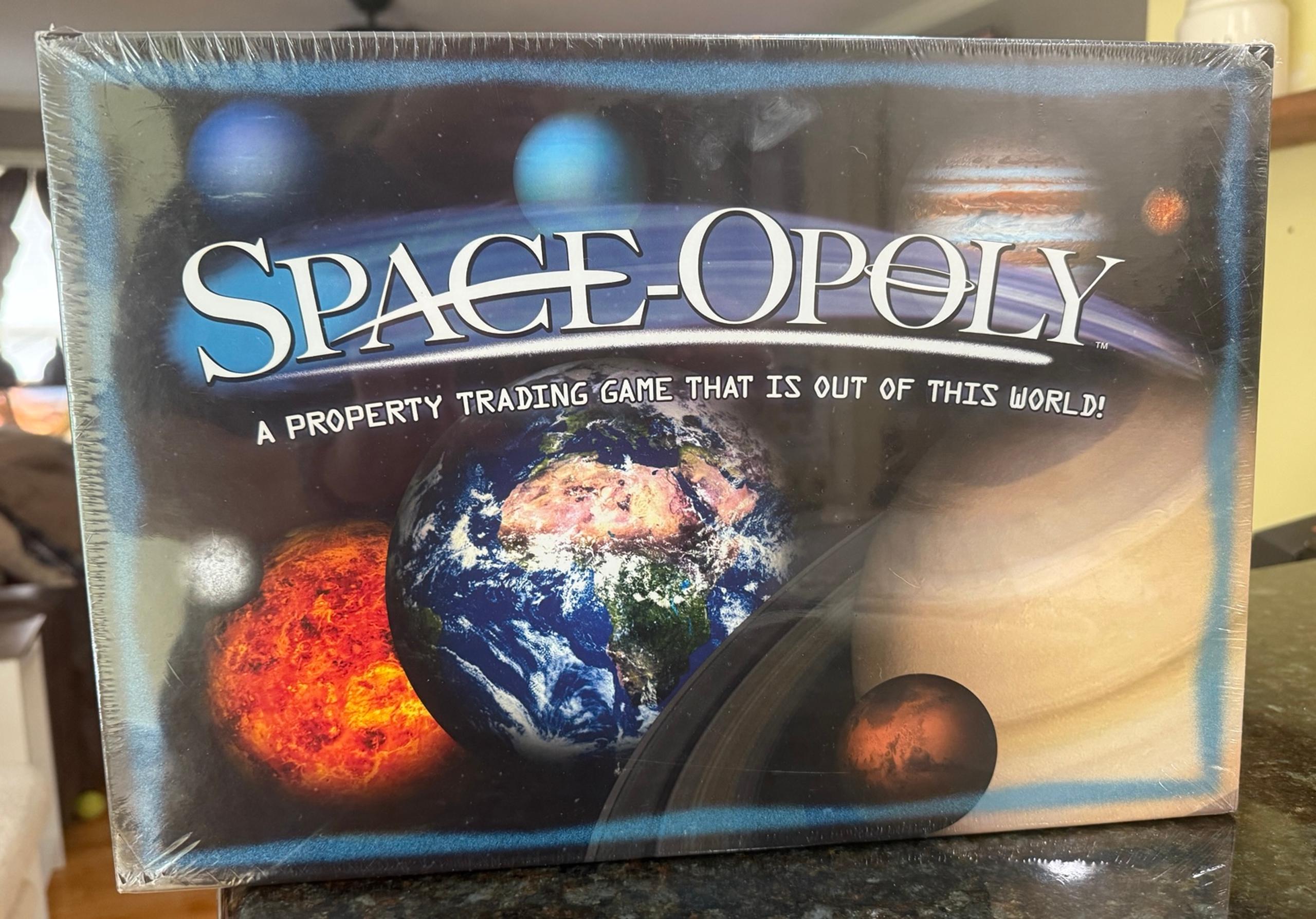 Space-Opoly Property Trading Game - Late for the Sky  NEW SEALED!