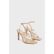 Schutz Bari Sandal in Light Nude 8 With Box Womens High Heels