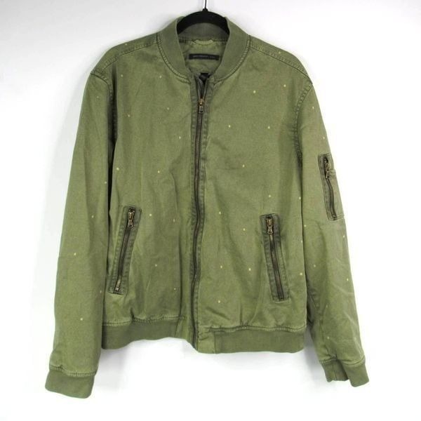 JOHN VARVATOS RYAN FLIGHT JACKET in ALGAE SZ L