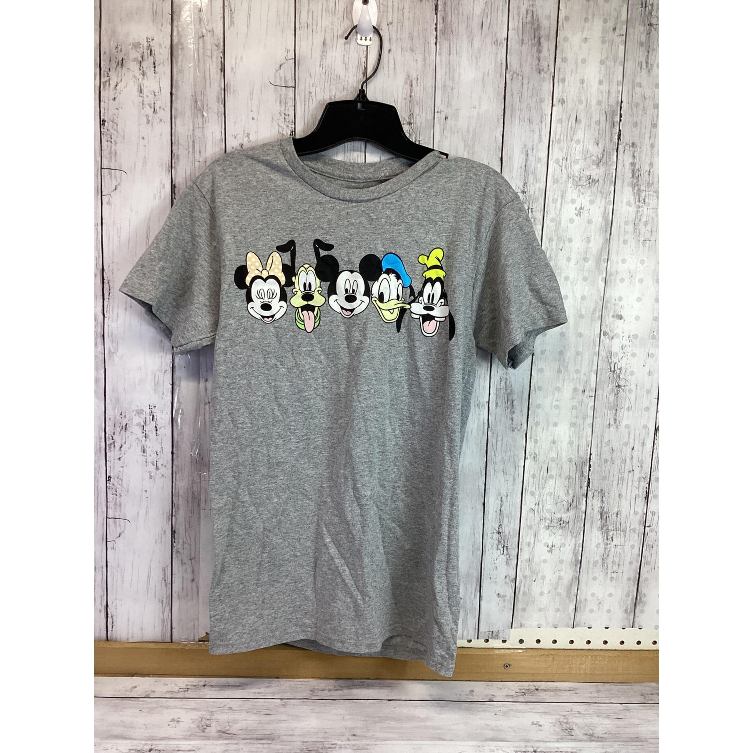 Disney Mickey & Friends Short Sleeve Heathered Gray T-shirt Size XS