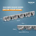 Broom Holder Wall Mount Metal Pantry Organization and Storage Garden