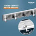 Broom Holder Wall Mount Metal Pantry Organization and Storage Garden