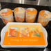 8pc Pings Melamine Cups Mugs Lids Trays Serving Sets Dishes