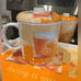 8pc Pings Melamine Cups Mugs Lids Trays Serving Sets Dishes