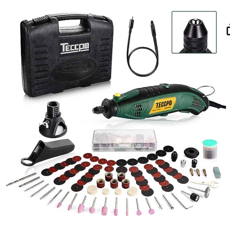 TECCPO Rotary Tool Kit | Multi-functional for Crafting Projects | New