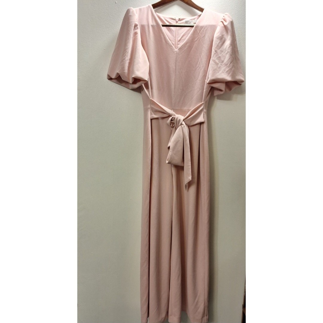 PRESTON & YORK Pink One Piece Kayla Wide Leg Jumper Women Size 10 Wedding Career
