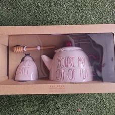 Rae Dunn Valentine's Teapot Set