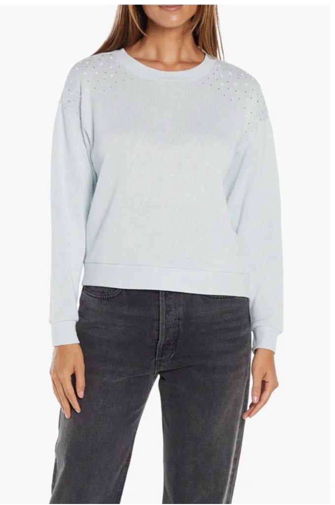 Wild Fox Bailey Bejeweled Fleece Sweatshirt size medium