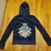 Vintage Y2k/2000's Juicy Couture Navy Blue Rhinestone Flamingo Tropical Hoodie