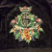 Vintage Y2k/2000's Juicy Couture Navy Blue Rhinestone Flamingo Tropical Hoodie