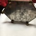 Set of 3 brass, etched glass and mirrored hinged boxes