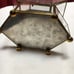 Set of 3 brass, etched glass and mirrored hinged boxes