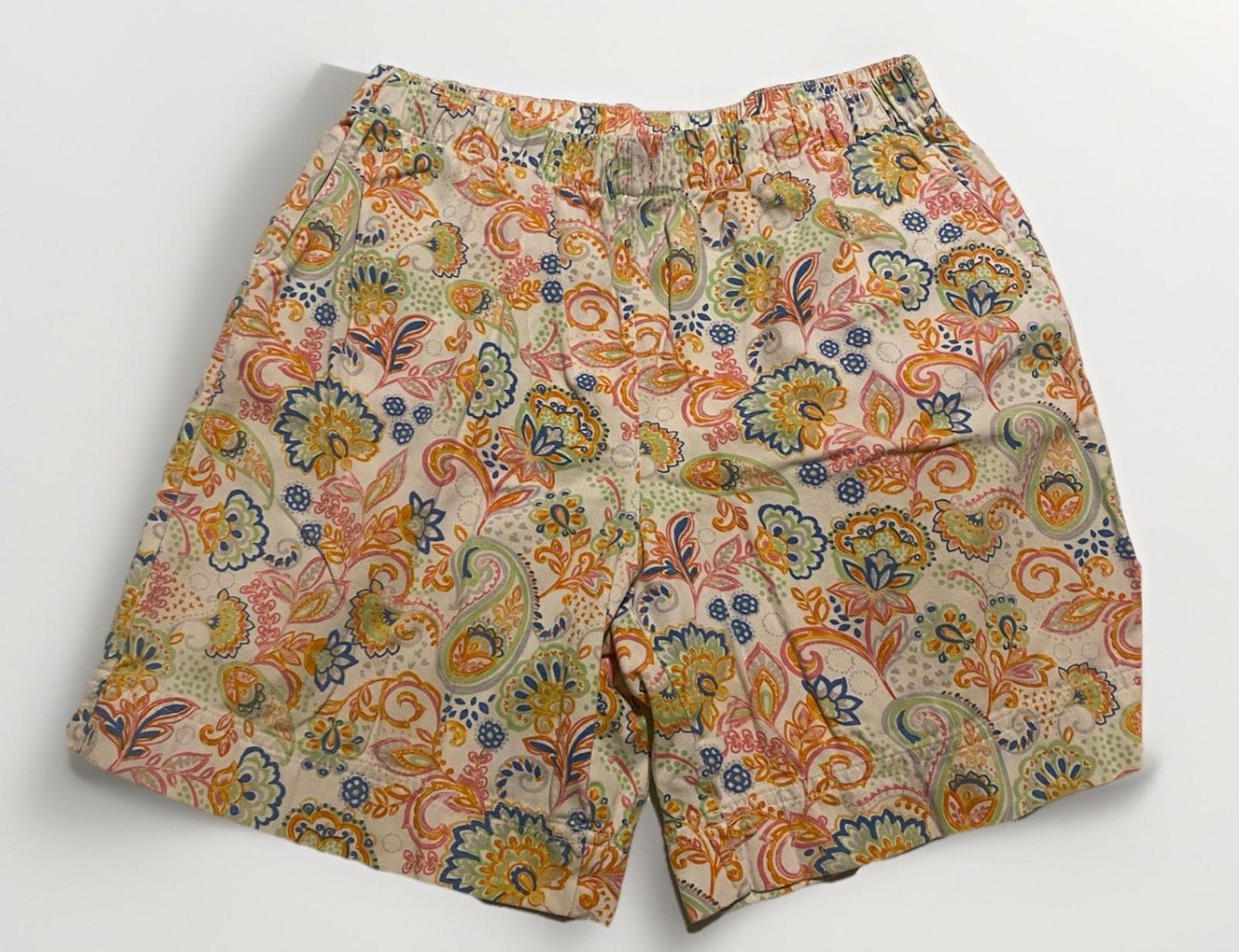 Coral Bay Petite Woman's Floral Active Wear Short Size Petite Medium (A22)