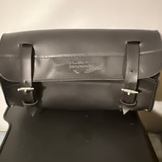 Harley Davidson Motorcycle Windshield Black Leather Pouch Belt Is Missing