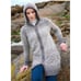 Aran Crafts Womens Fair Isle Hooded Wool Cardigan Size Medium