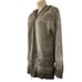 Aran Crafts Womens Fair Isle Hooded Wool Cardigan Size Medium