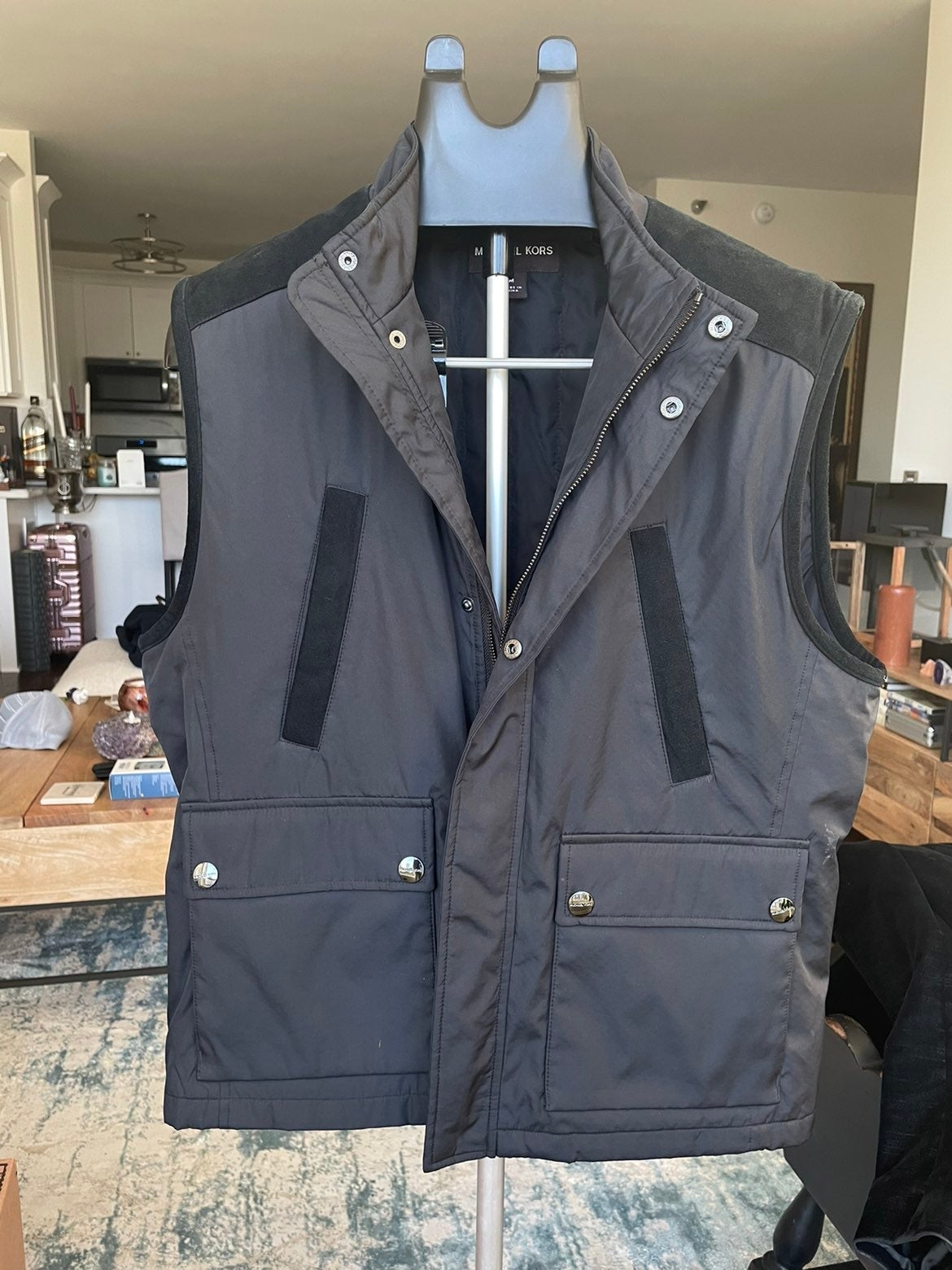michael kors vest grey