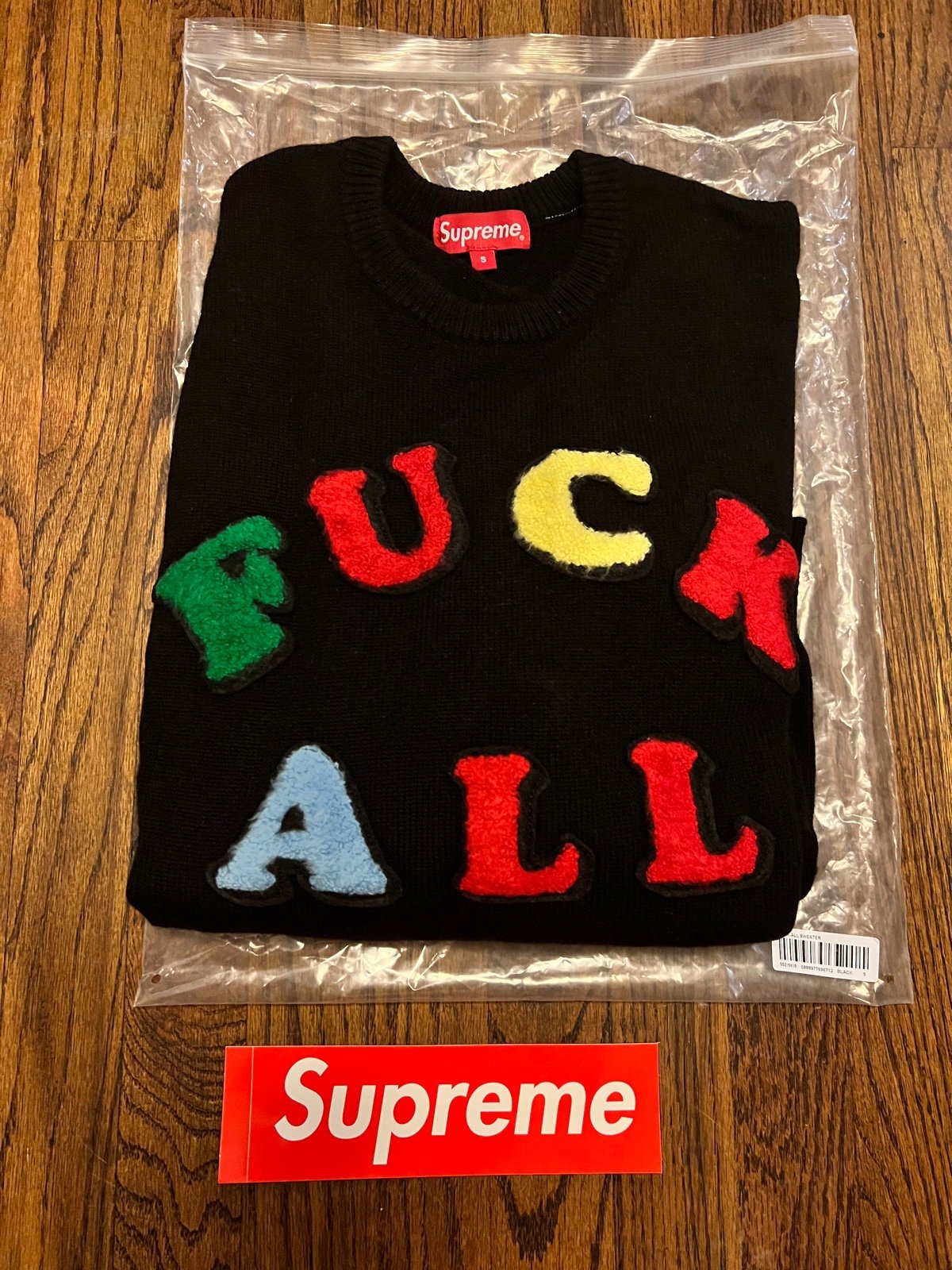 Supreme Jamie Reid F*ck All Sweater Black