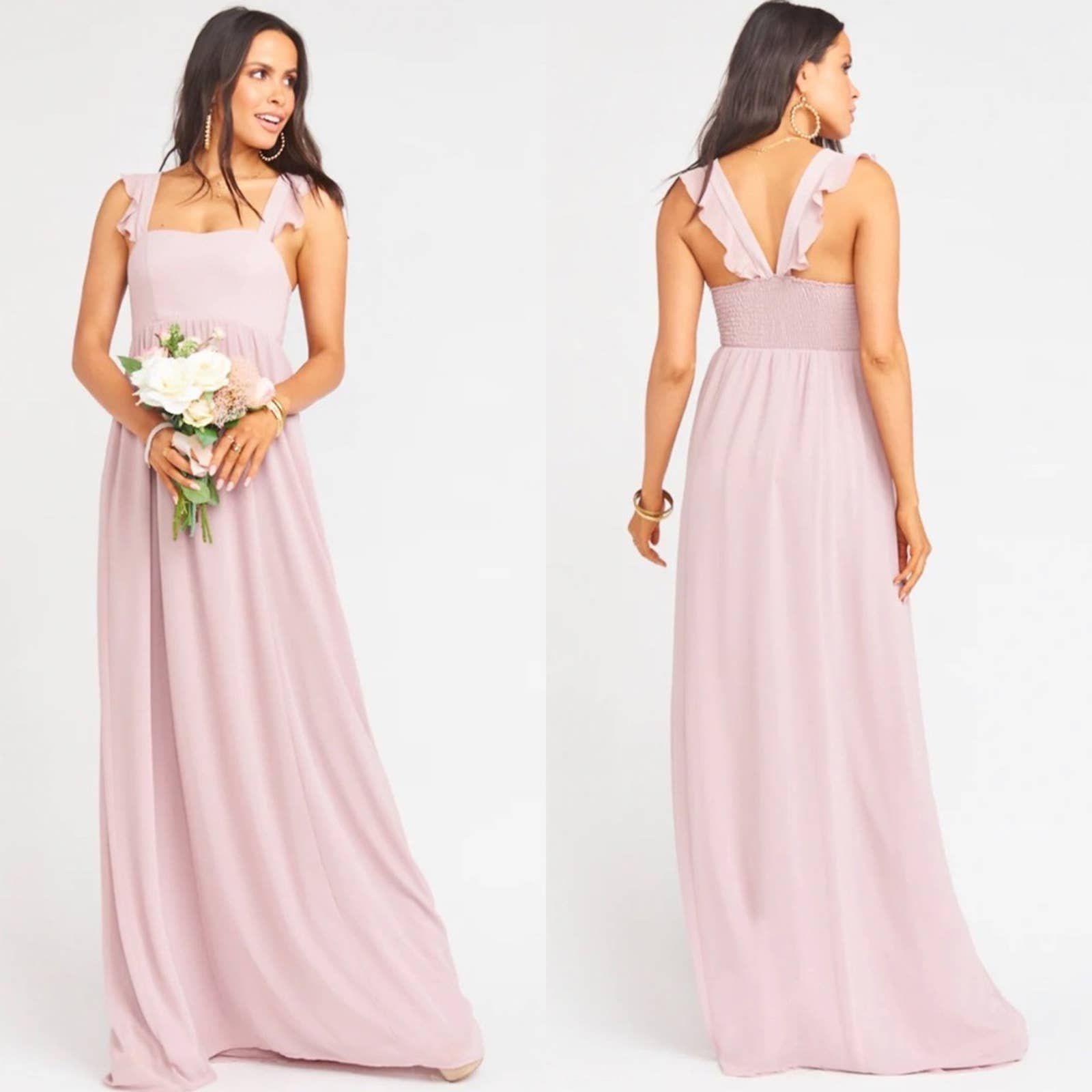 NWT Show Me Your MuMu June Bridesmaids Chiffon Maxi Dress Medium