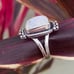 Moonstone Sterling Silver Ring size 8