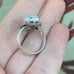 Moonstone Sterling Silver Ring size 8