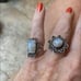 Moonstone Sterling Silver Ring size 8