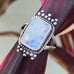 Moonstone Sterling Silver Ring size 8