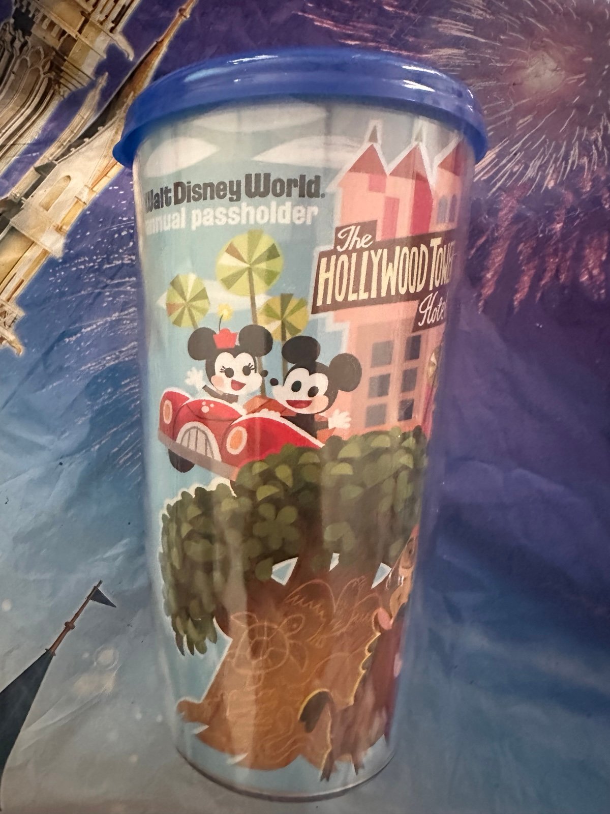 Disney Parks 2025 Park Icons Castle Joey Chou Annual Passholder Tumbler Cup New