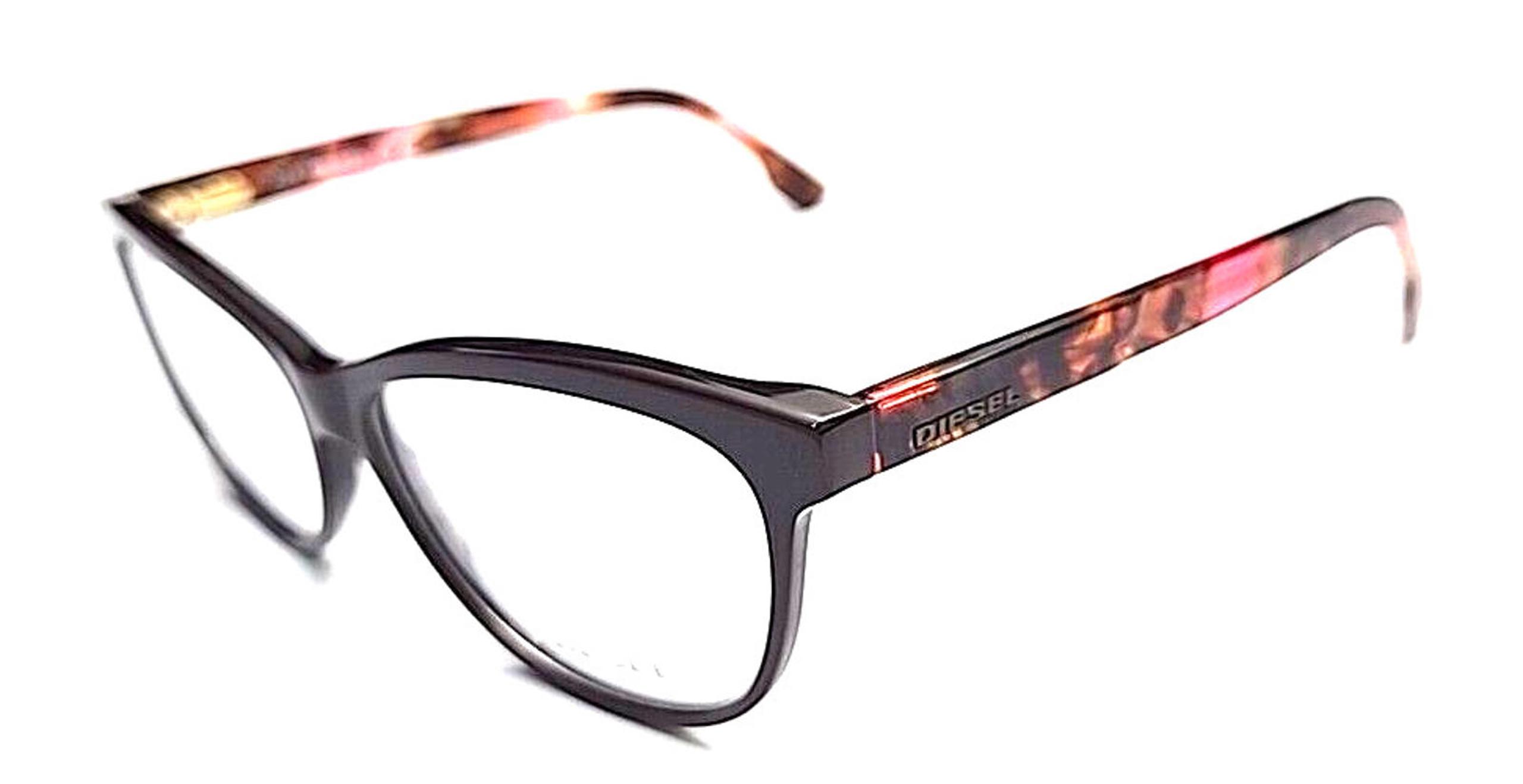 Diesel DL5188 069 Brown Oval Cat Eyes Eyeglasses Frame 53-13 140 New