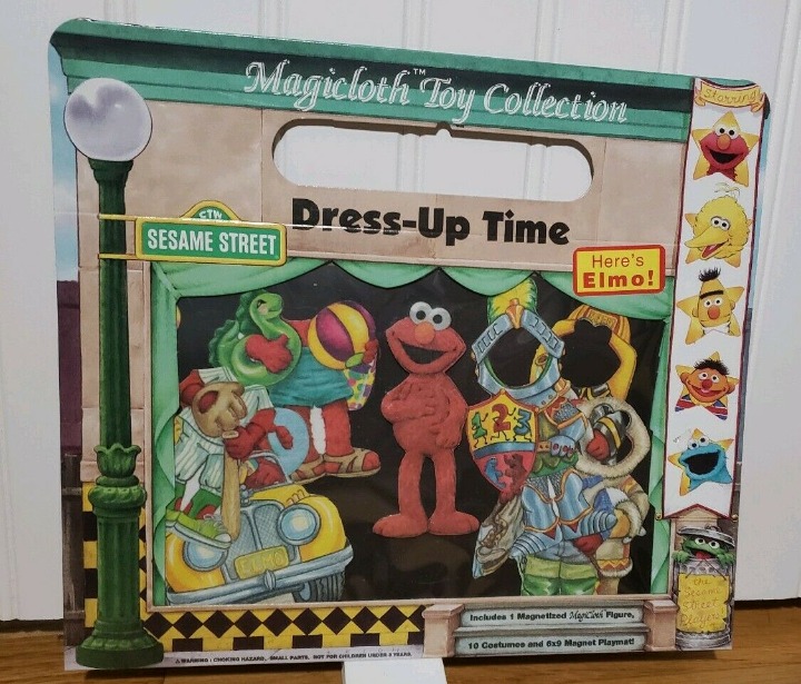 Vtg New Magicloth Sesame St Dress Up Tim