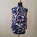 Liverpool Keyhole Cutout Multicolor Print Halter Tank Top Size M Blue New
