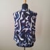 Liverpool Keyhole Cutout Multicolor Print Halter Tank Top Size M Blue New