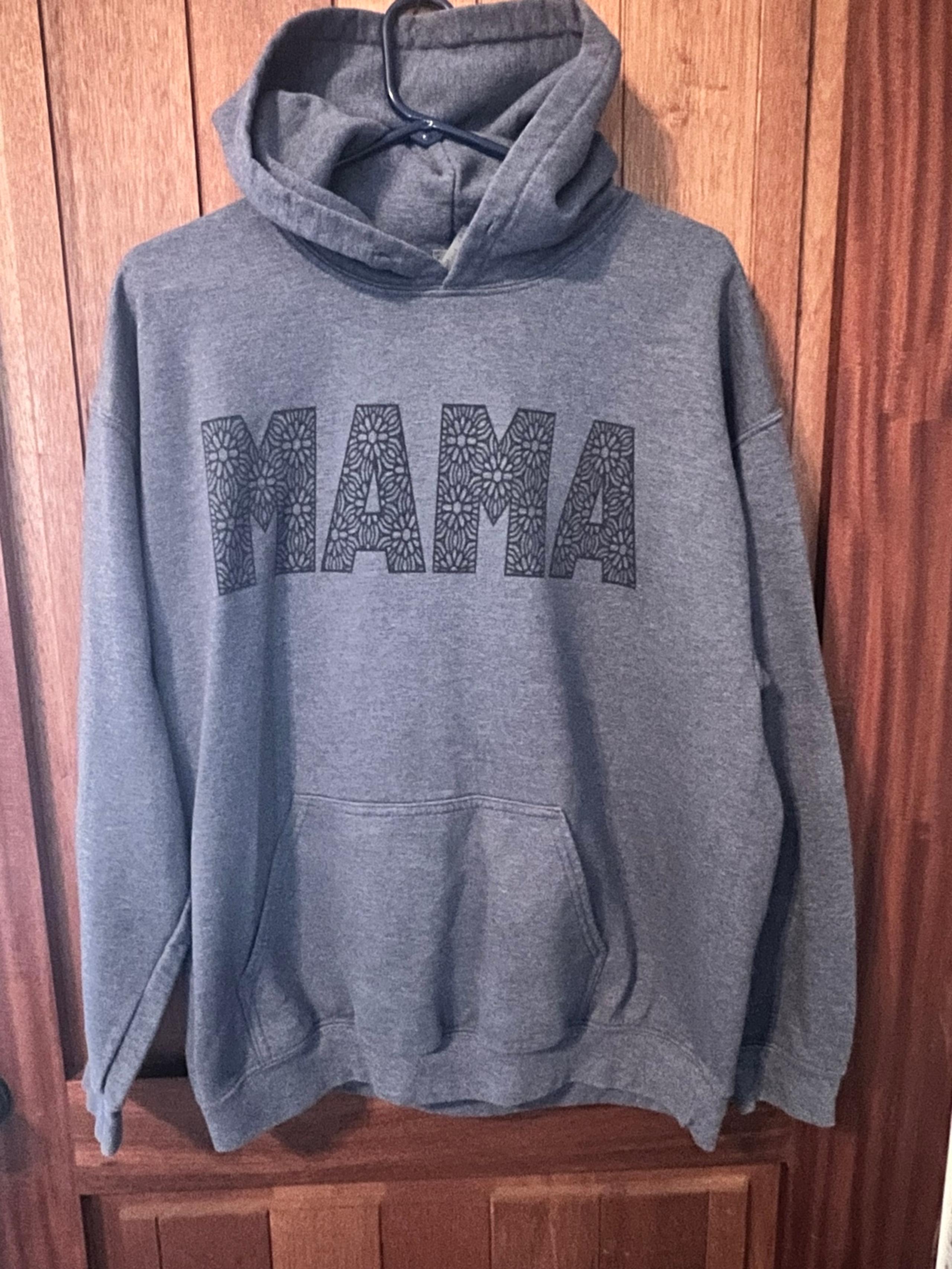 Womens mama hoodie size large