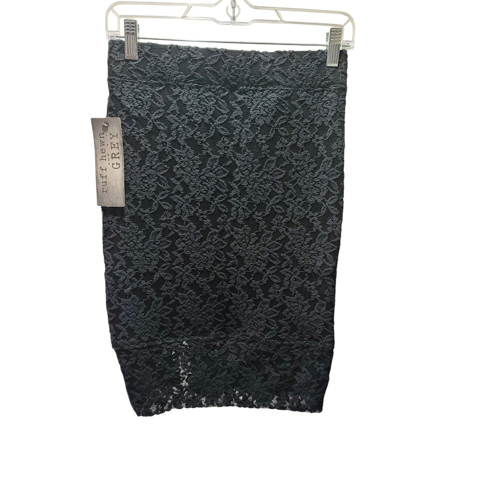 Ruff Hewn Black Lace Skirt Women's XS