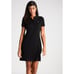 Lacoste Women's 32/0 Classic Short Sleeve Stretch Mini Pique Polo Dress, Black