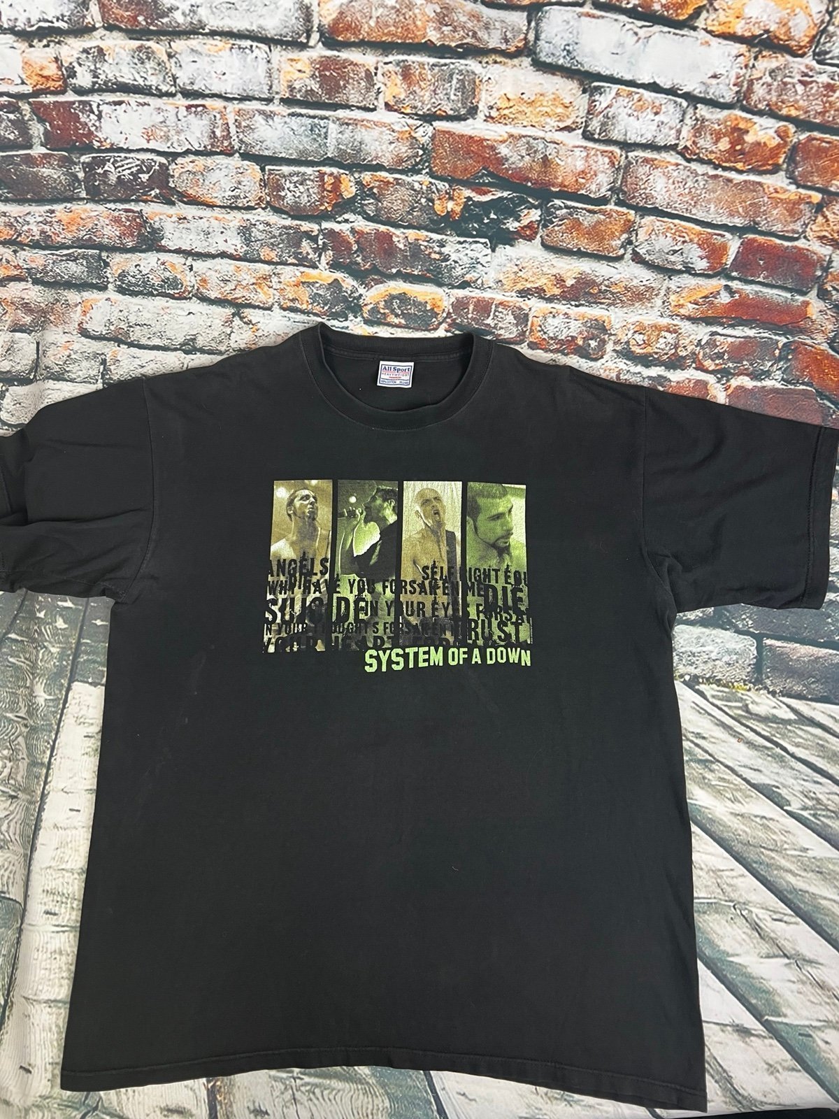 Vintage System Of A Down Shirt Mens XL Black 2001 Chop Suey Grunge